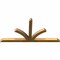 Ekena Millwork Richland Rough Sawn Timber Gable Bracket, Western Red Cedar, 84"W x 42"H x 4"D x 4"F, 12/12 Pitch GBW084X42X0404RIC00RWR - alternate 5